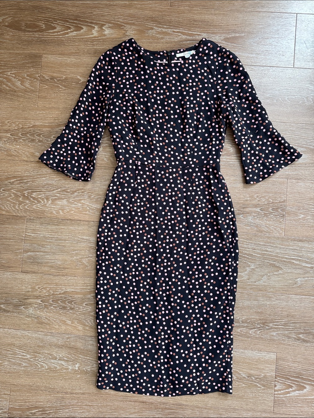 Boden Navy Polka Dot Sheath Dress